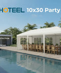 10x30 Ft Party Tent Canopy With 8 Removable Sidewalls Waterproof Outdoor Gazebo For Backyard Parties Patio Weddings