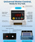 Wireless Water Level Controller With Long Range 9842ft Auto Pump Control System LCD Display IP68 Waterproof features