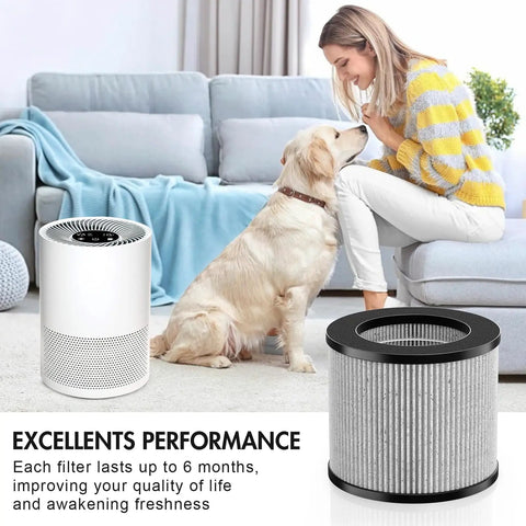 Two Pack Air Filter Replacement Bundle For Bissell MyAir Personal Models 2780A 2780P 2780B 27809 3329 Easy Fit Budget Friendly No Fuss Home Air Purification