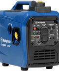 Beast 1500 Peak Watt Portable Inverter Generator, Ultra Quiet and Lightweight, gas powered, blue finish with control panel view
