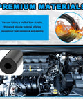 Close-up of engine with Six Piece Five Foot Silicone Vacuum Hose Kit With Six Sizes From One Eighth To Three Eighths Inch details