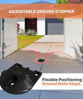 Adjustable ground stopper for Heavy Hitter Single Swing Gate Opener, durable design, for flexible positioning at driveway gates.