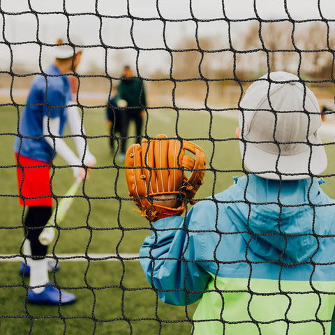 Heavy-Duty Backyard Baseball And Softball Batting Cage Net For All-Weather Outdoor Training 55 Feet Long By 12 Feet Wide