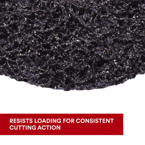 XT Pro Disc SiC Extra Coarse T27 Abrasive Disc For Metalwork Four And One Half Inch By Five Eighth Inch Eleven Thread Removes Rust Paint And Coatings Fast Resists Loading Leaves A Fine Finish Purple