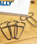 12 Piece Pro Grade Miter Clamps Set With Carabiner Clip For Woodworking Projects Including Wood Trims Crown Molding