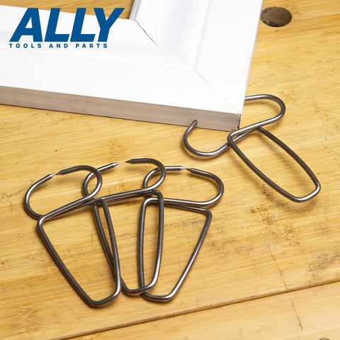 12 Piece Pro Grade Miter Clamps Set With Carabiner Clip For Woodworking Projects Including Wood Trims Crown Molding