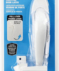 White Outdoor Door Pull Handle For Screen And Storm Doors Out Swing No Lock Out Technology Durable Construction Fits Metal And Wood Doors Three Quarter To One And A Quarter Inch Thick Easy Grip Door Hardware in packaging