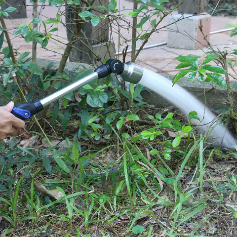 Soft Rain Watering Wand With Pivoting Head And Thumb Control, 18 Inch Gentle Rain Wand with 1008 Holes Stainless Head water garden