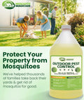 All In One Yard Bug Control Liquid Concentrate Slays Skeeters Fleas And Fire Ants Repels And Prevents Ticks Essential Oil Spray 1 Gallon.