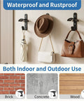 Four Pack Horse Bridle Rack Hooks, Heavy Duty Metal Wall Mount Bridle Holder Bracket used to hang accessories on wall