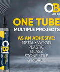 Heavy Duty Black Caulk Sealant And Quick Cure Adhesive Waterproof Multi Surface Bonding Compound for various materials.