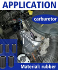105 Piece Vacuum Cap Assortment Kit for Cars and Machinery with Nitrile Rubber Hose Caps shown in engine carburetor application