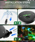 Installation guide for Solar Garden Lights Outdoor Set Of 6 Insect Stake Lights with changeable color LED beams for gardens.