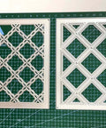 3D Floral Background Frame Cutting Dies Set For Scrapbooking And Card Making, metal stencil embossing template in carbon steel