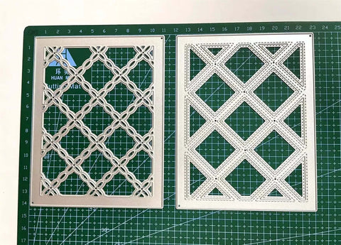 3D Floral Background Frame Cutting Dies Set For Scrapbooking And Card Making, metal stencil embossing template in carbon steel
