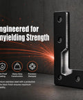 Heavy Duty L Corner Braces 10 Pack With Screws, 1.50 x 2.56 x 0.12 Inch Right Angle Bracket, sturdy steel construction