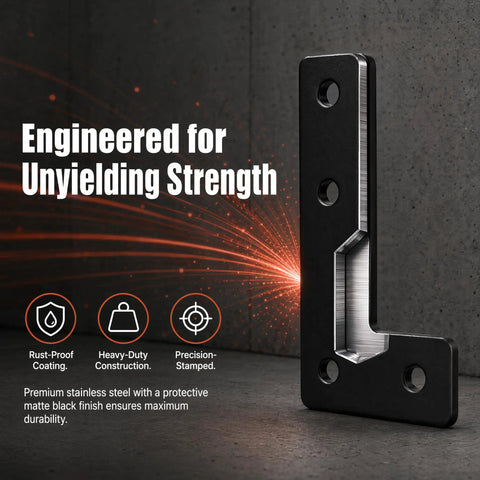Heavy Duty L Corner Braces 10 Pack With Screws, 1.50 x 2.56 x 0.12 Inch Right Angle Bracket, sturdy steel construction