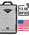 RFID Blocking Secure Badge Holder Duolite 2 Card ID Holder Polycarbonate Beefy Heavy Duty Hard Plastic USA Molded FIPS 201 Approved Black