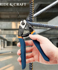 Tough As Nails Seven Point Five Inch Wire Cutter And Heavy Duty Snips for slicing rebar in construction site.
