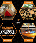 Heavy Duty All Purpose Brown Poly Tarp 30 Feet By 40 Feet 5 Mil Thick Weather Water Resistant Tarpaulin for various outdoor uses