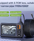 IP67 Waterproof Endoscope Camera With 1080P HD Image Articulating Borescope 4.3 Inch Color LCD 8 LED Lights 5m Cable on table