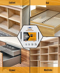 Top Shelf Cam Lock Furniture Hardware Kit 380 Pieces With Zinc Cam Bolts Expansion Pins And Wood Dowels for cabinet, drawer, and wardrobe assembly.