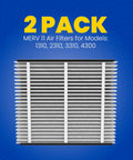 MERV 11 Replacement Filter For Whole House Purifiers 20x20x4 Pack Of 2 Fits 1310 2310 3310 4300 on blue background
