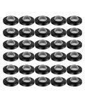 30 Pack Heavy Duty Stainless Steel Hose Filter Washers With Built‑In Strainer Screen For 3/4 Inch Garden And Shower Hoses To Block Debris Clogging And Keep Water Flowing Smooth For Quick Repair Jobs. 30 black stainless steel hose filter washers with built-in strainer screens