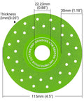 Ultra Thin 0.05 Inch Diamond Grinding Disc For Angle Grinder 4.5 Inch Double Sided Low Resistance Saw Blade with measurements