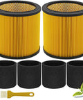 Replacement Vacuum Filter For Vacmaster And Hart Shop Vacuums 5 To 20 Gallon With Two Wet Foam Sleeves