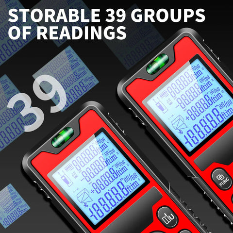 Heavy Duty Digital Laser Distance Meter With Rechargeable Battery And Crisp Display For Quick Square Footage And Volume Tracking Straightforward Use Lets Builders And Diy Crews Nail Every Project Without The Fuss