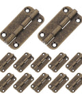 Antique Bronze Cabinet Hinges One Point Four Inch Round Corner Iron Folding Hinges With Four Hole Vertical Mount