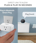 Smart Outlet Switches 4 Pack With Auto Pairing And Energy Monitoring For Alexa And Smart Home Systems Plug And Play Setup