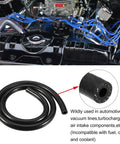Silicone Vacuum Tubing Hose 8mm Inner Diameter 3.28ft Length For Automotive Vacuum Lines Turbochargers And Air Intake Water Compatible Black Hose High Temp Durability Flexible