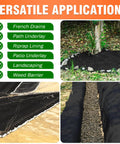 6oz Non Woven Geotextile Fabric 3 Ft By 50 Ft Heavy Duty PET Geotextile used in French drains and landscaping applications