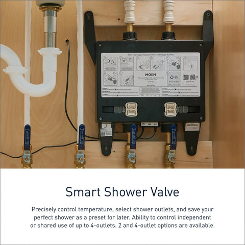 Smart Shower Backup Battery Kit For Digital Shower Systems, 6 D Battery Pack Keeps Your Connected Shower Running 2 To 3 Days During Outages, No Fuss Setup, Peace Of Mind Power Reserve