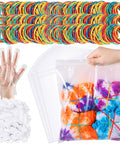2000 Piece Tie Dye Rubber Band Kit With 200 Pairs Gloves And 200 Sealed Bags for DIY projects and crafts