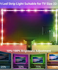 Epic 100Ft RGB LED Strip Lights With App Control Remote And Music Sync for Bedroom lighting setup on TV with color settings