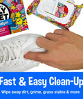 Bubble Gum Scented Shoe Cleaner Wipes For Sneakers White Shoes Leather Canvas And More Two Packs Of Thirty Quick Clean Wipes