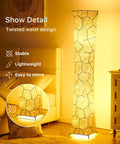 52 Inch Dimmable Floor Lamp With Twin 12W LED Bulbs Delivering 2400 Lumens, Adjustable 3 Level Brightness, in cozy bedroom
