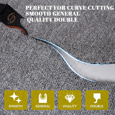 14 Piece Hook Knife Blade Set For Oscillating Tools Cutting Roofing Shingles PVC Floor Carpet And Soft Materials With Dual Hook Design