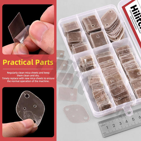 420 Piece Mica Insulator Sheet Assortment Kit for TO 220 TO 3P TO 3P11 TO 3PL and TO 3 with holes and without holes, five sizes
