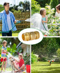 Solid Brass Garden Hose Quick Connector Set Three Quarter Inch Fittings used in garden watering scenarios