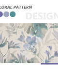 Cozy Soft Cotton Blend Sage Green Curtains 84 Inch Length With Light Filtering Privacy Floral Print Design