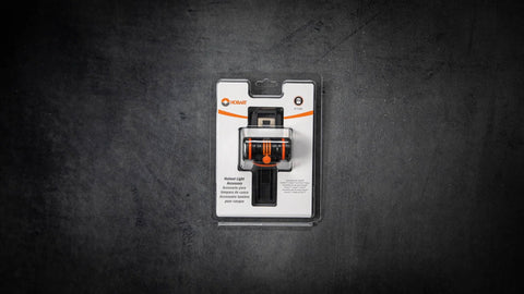 Helmet Mounted LED Welding Light Attachment for Inventor, Creator and Pillar Series Weld Helmets in retail packaging.