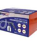 Undercoating Spray Gun With Gauge And Suction Cup, 22 Inch Flexible Extension Wand, Multi Directional Nozzle For Bed Liner Box