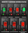 Go To Electrical Test Kit With Non Contact Voltage Tester And GFCI Outlet Tester LCD Display showing wiring status.