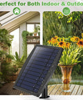 Solar Garden Irrigation System With Fifty Days Standby Time Auto Watering For Twenty To Thirty Pots Anti Siphon Feature