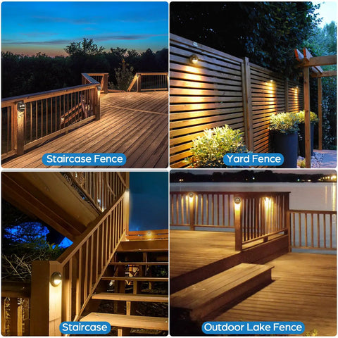 12 Pack Low Voltage Deck Lights Lit 2.5W 2700K Warm White Landscape Lighting Step Stair Railing IP67 Waterproof for Outdoor Accent Garden Fence 12 to 36V AC DC UL Listed Transformer Not Included