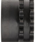 Side view of Double Strand Type B Hub Roller Chain Sprocket For 35 Chain, Three Eighth Inch Pitch, Hardened Teeth, Reboreable, 18 Teeth.
